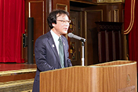 来賓挨拶
福山一男氏
(公益社団法人横浜市緑の協会理事長)